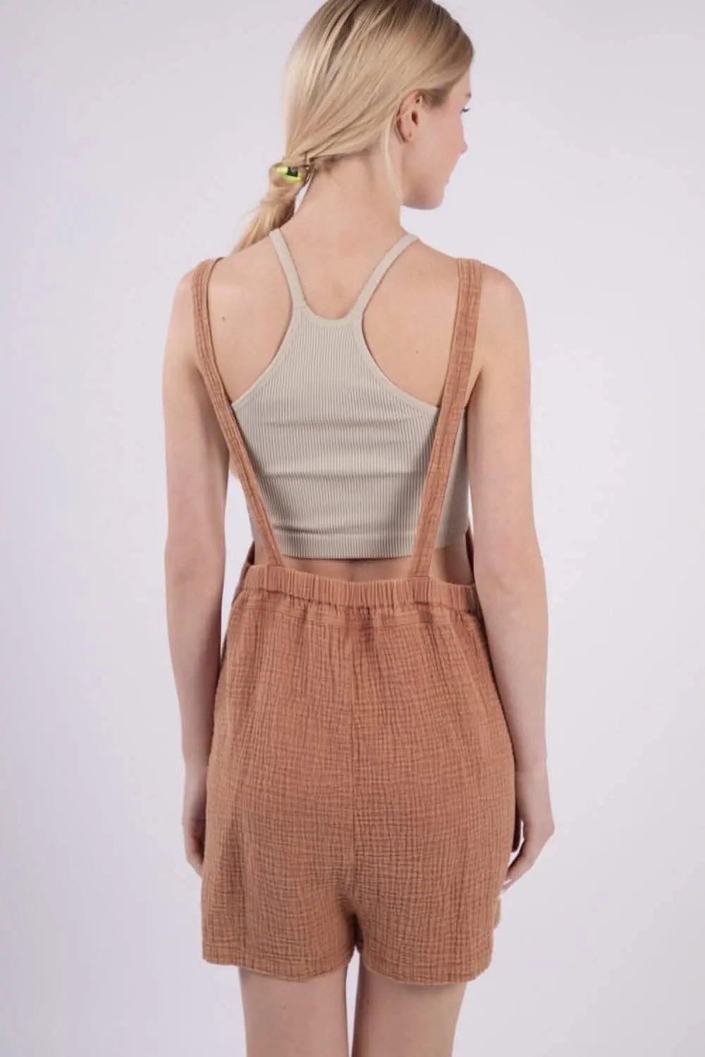 Trendsi Gauze Overalls Women's Casual Jumpsuit Pockets Lightweight