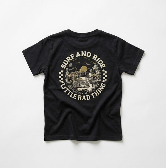 SURF N RIDE TEE - COAL