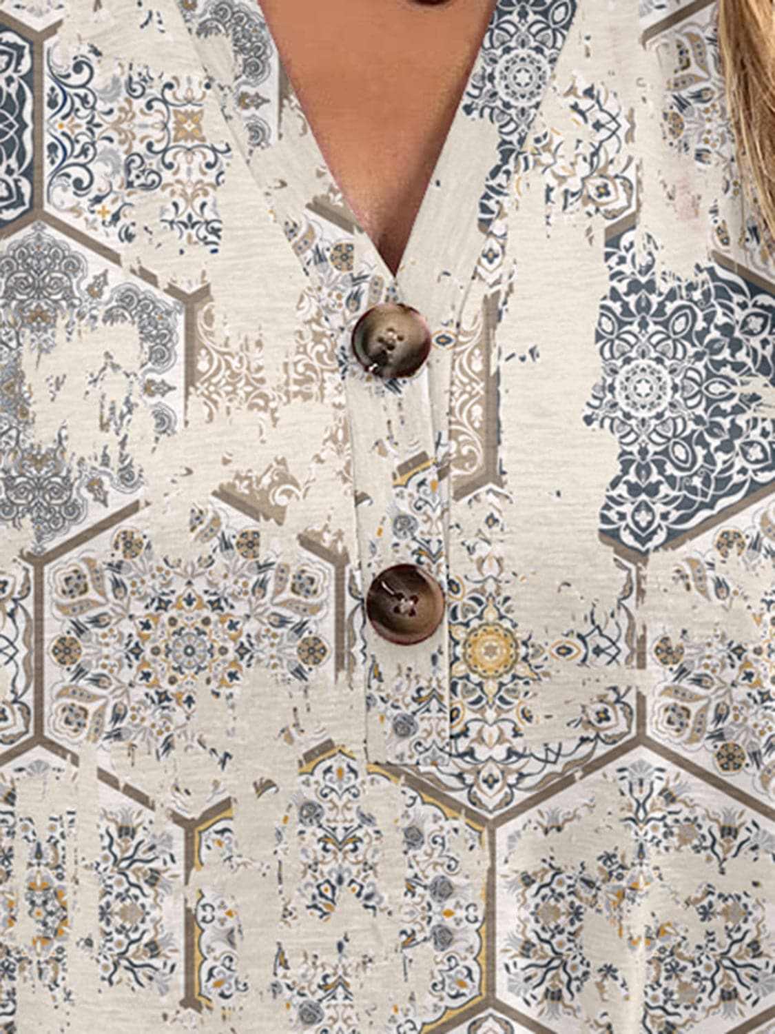 Blouse - Sheer Short Sleeve - Chic Style