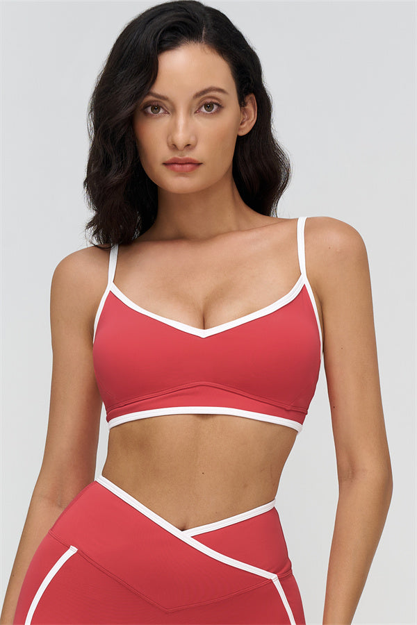 The Crave Contrast Sports Bra Leggings 2-Piece Set