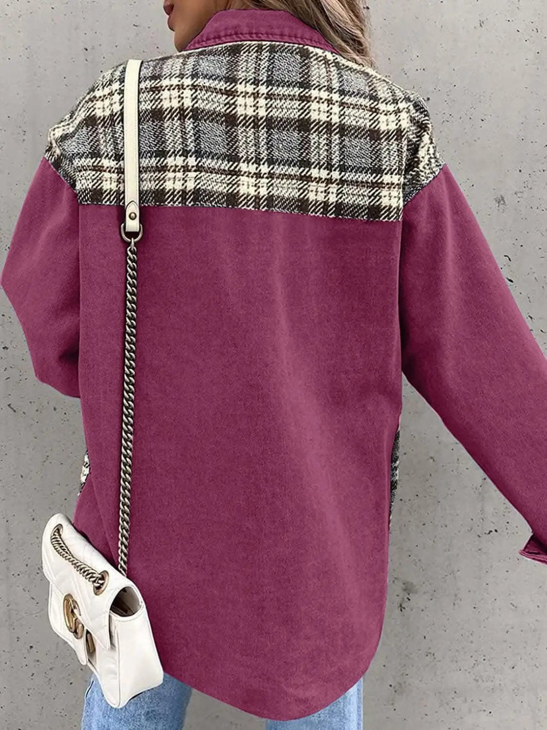 Jacket - Plaid Oversized - Cotton