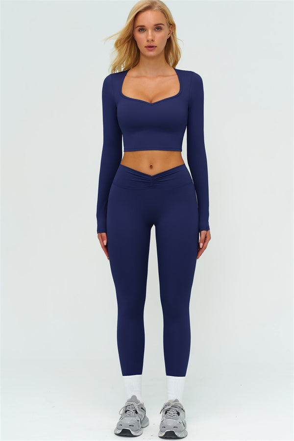 The Lushness Long Sleeve Crop top