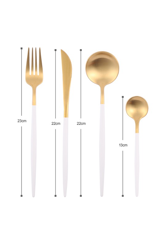 Gold Plated Stainless Steel Cutlery Set