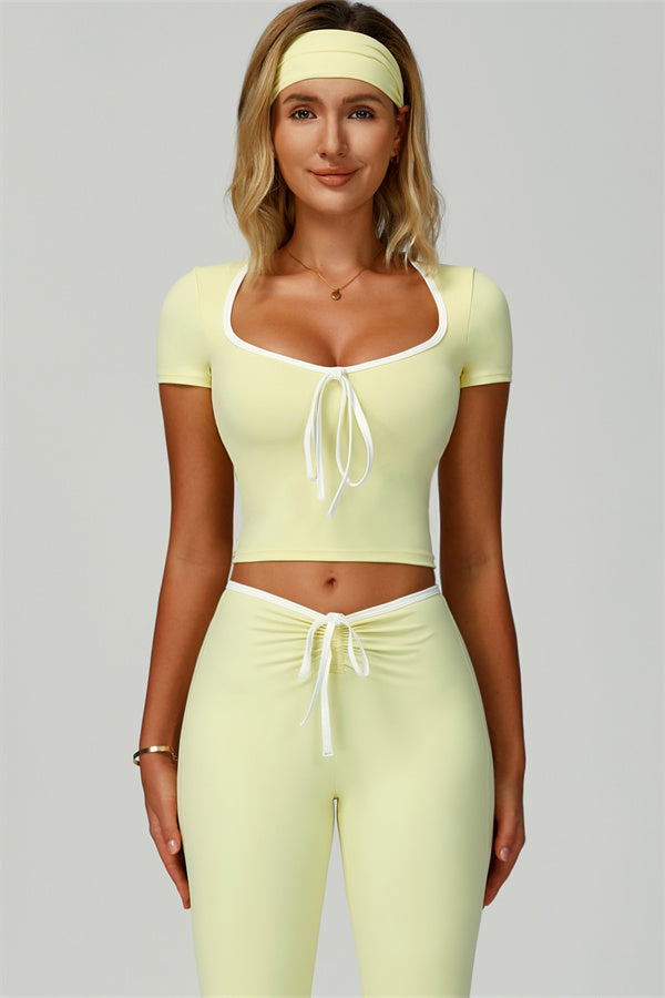 The Skyline Flared Tie Leggings