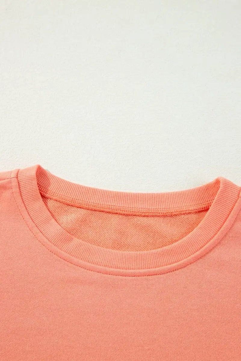 Love Salve Rainbow Sweatshirt Women's Daily Wear Crew Neck Pullover Comfy Casual Top