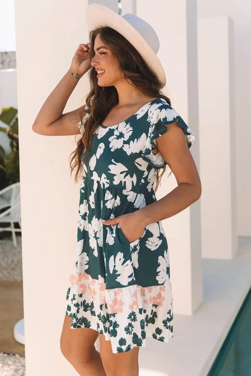 Love Salve Floral Mini Dress Women's Daily Summer A-Line Western Style