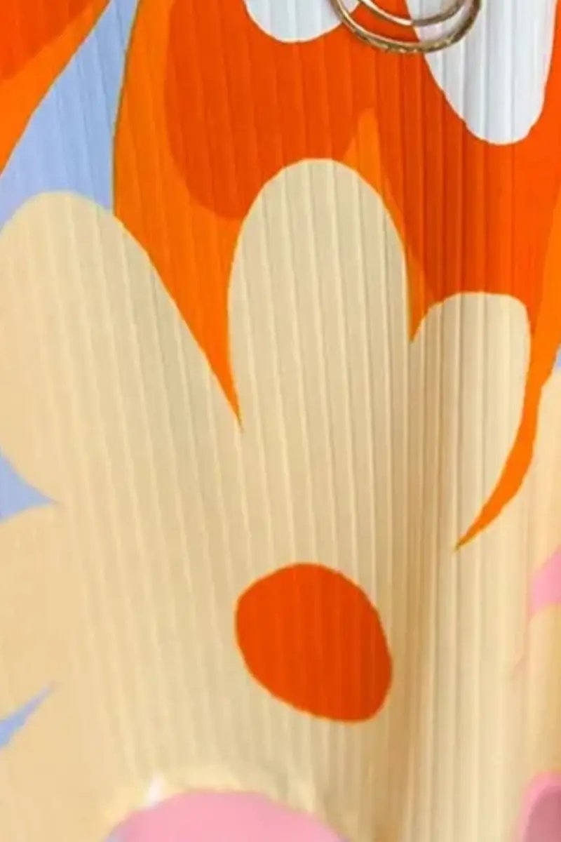 Trendsi Floral Blouse Women's Office Wear Top Three-Quarter Sleeve Stylish