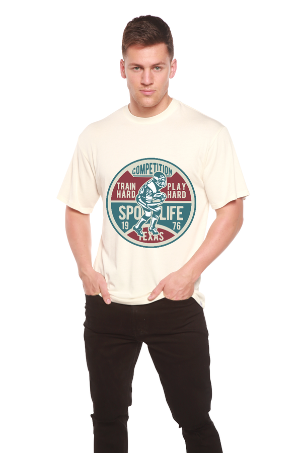 Football Competition Men's Bamboo Viscose/Organic Cotton Short Sleeve Graphic T-Shirt