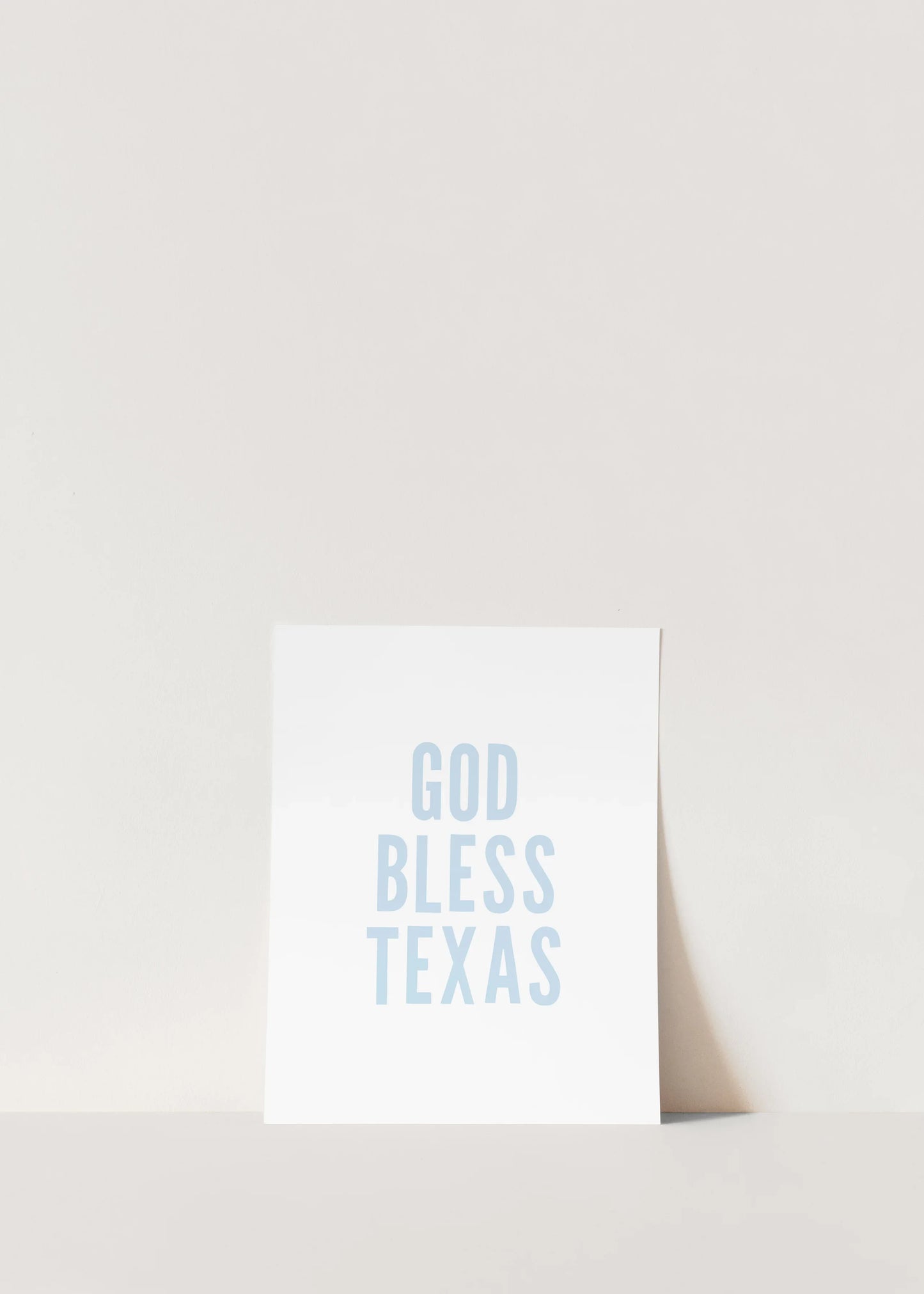God Bless Texas Print