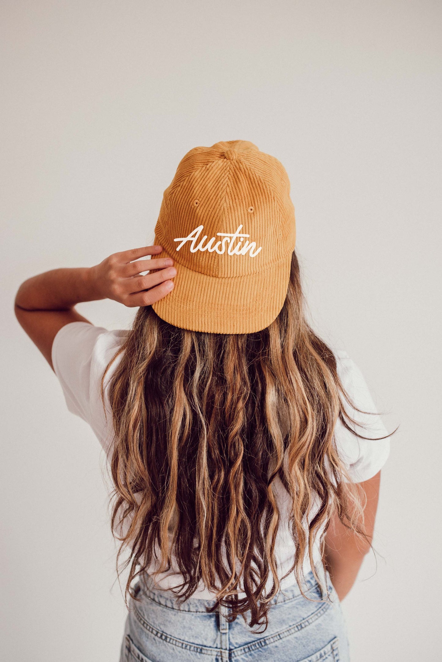 Austin Cursive Corduroy Cap