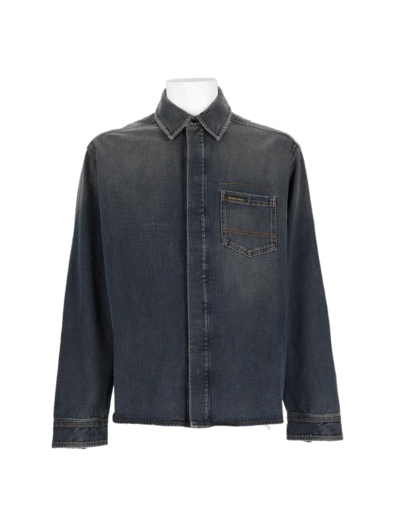 Golden Goose Slim Fit Cotton Denim Shirt