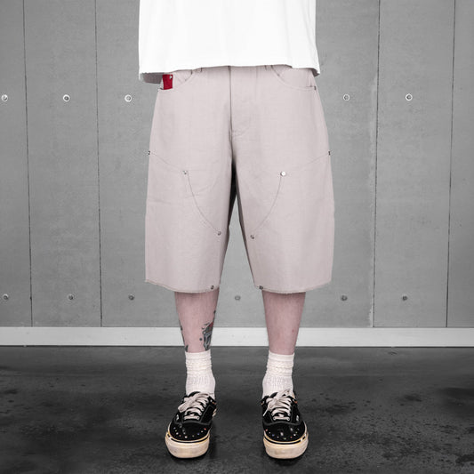 Commons Double Knee Canvas Short Grey