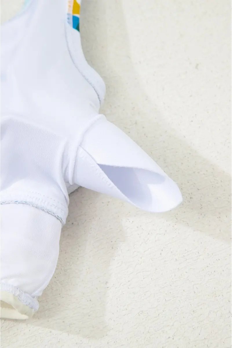 Love Salve Green Floral Bikini Women's Vacation Swimsuit Set - Cutout, High Waist