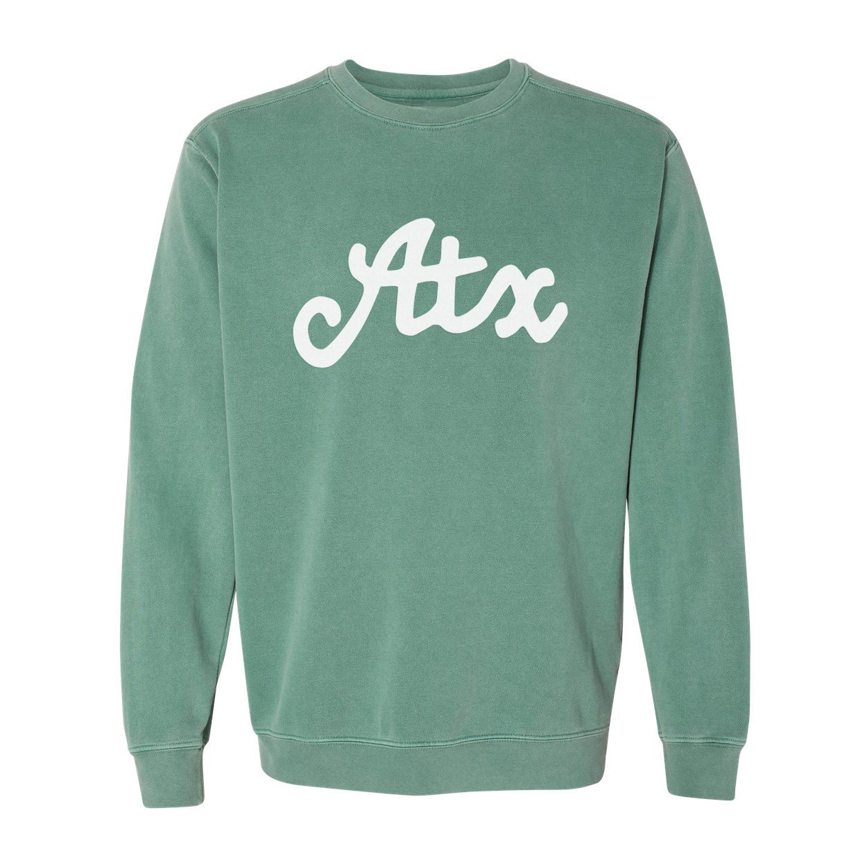 Atx Cursive Washed Sweatshirt