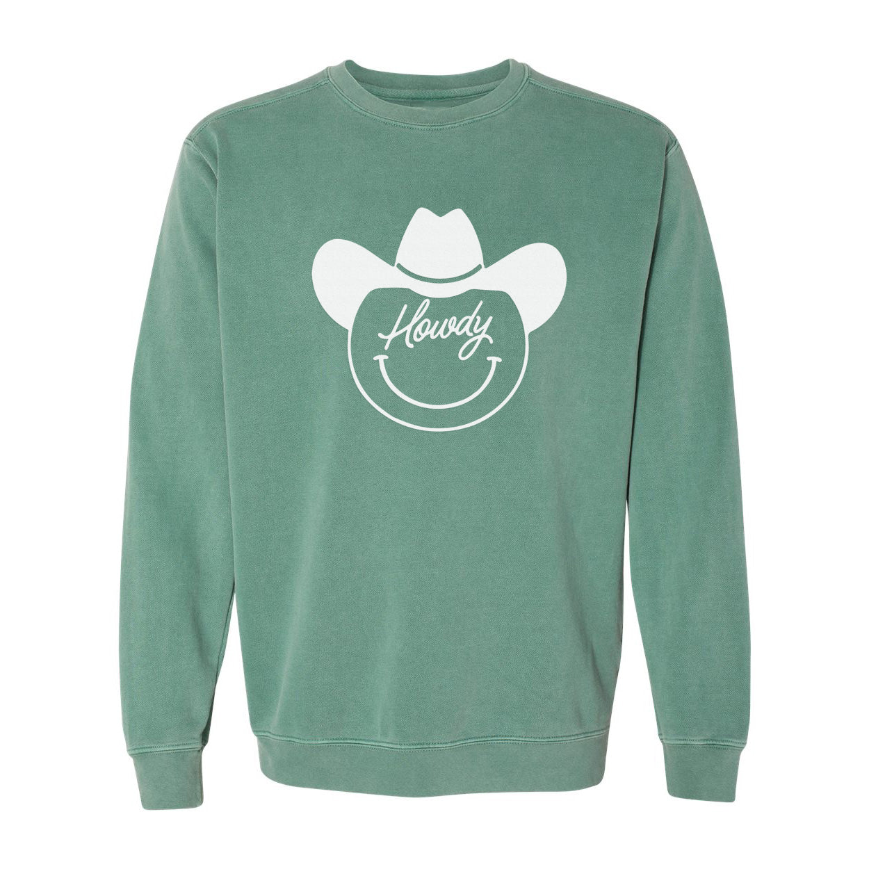 Howdy Cursive Cowboy Washed Sweatshirt