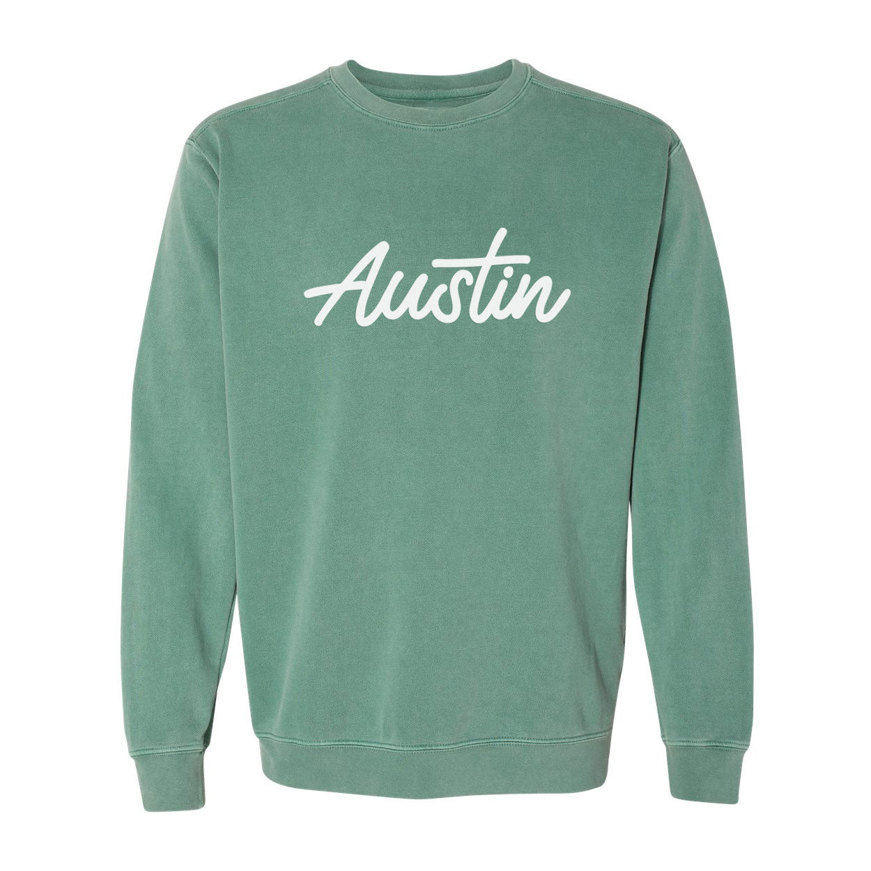 Austin Cursive Washed Sweatshirt