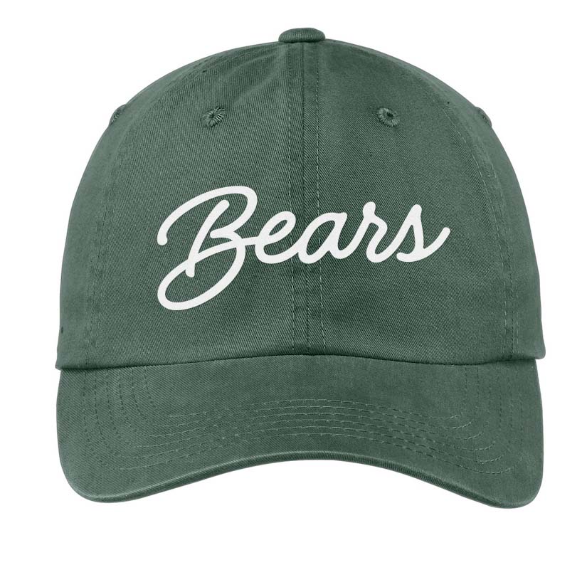 Bears Cursive Baseball Cap