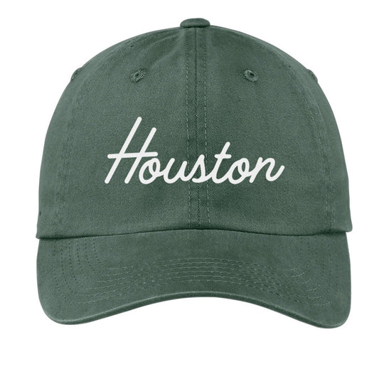 Houston Cursive Baseball Cap V2