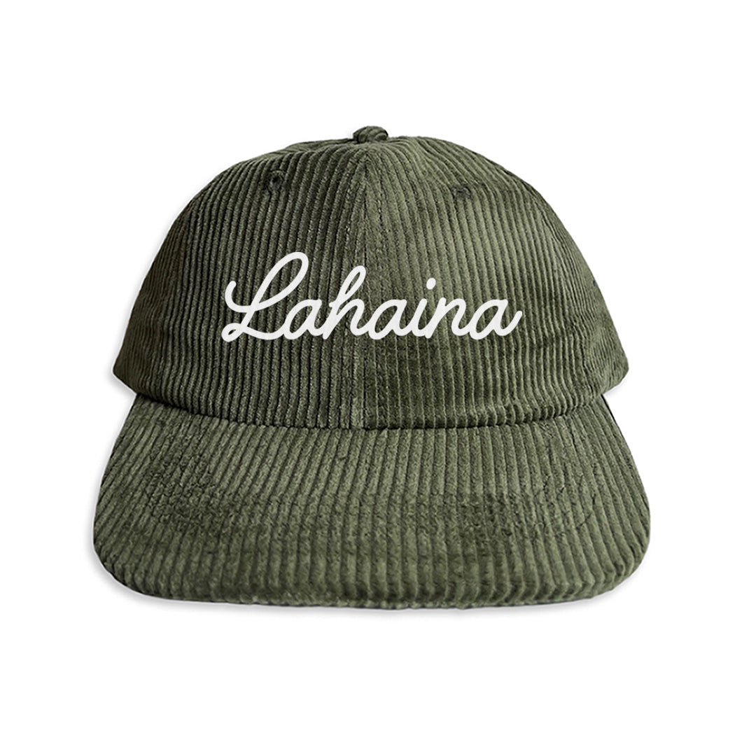 Lahaina Cursive Corduroy Cap