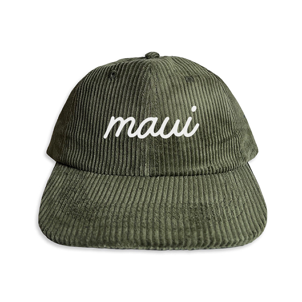 Maui Cursive Corduroy Cap