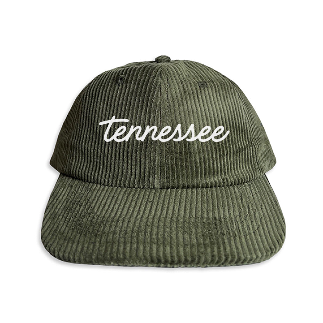 Tennessee Cursive Corduroy Cap