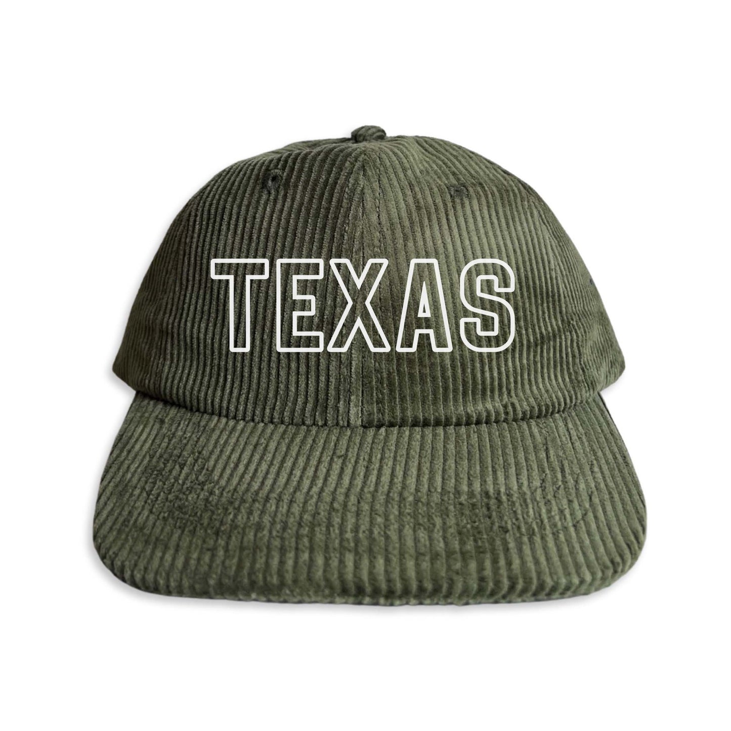 Texas Outline Corduroy Cap