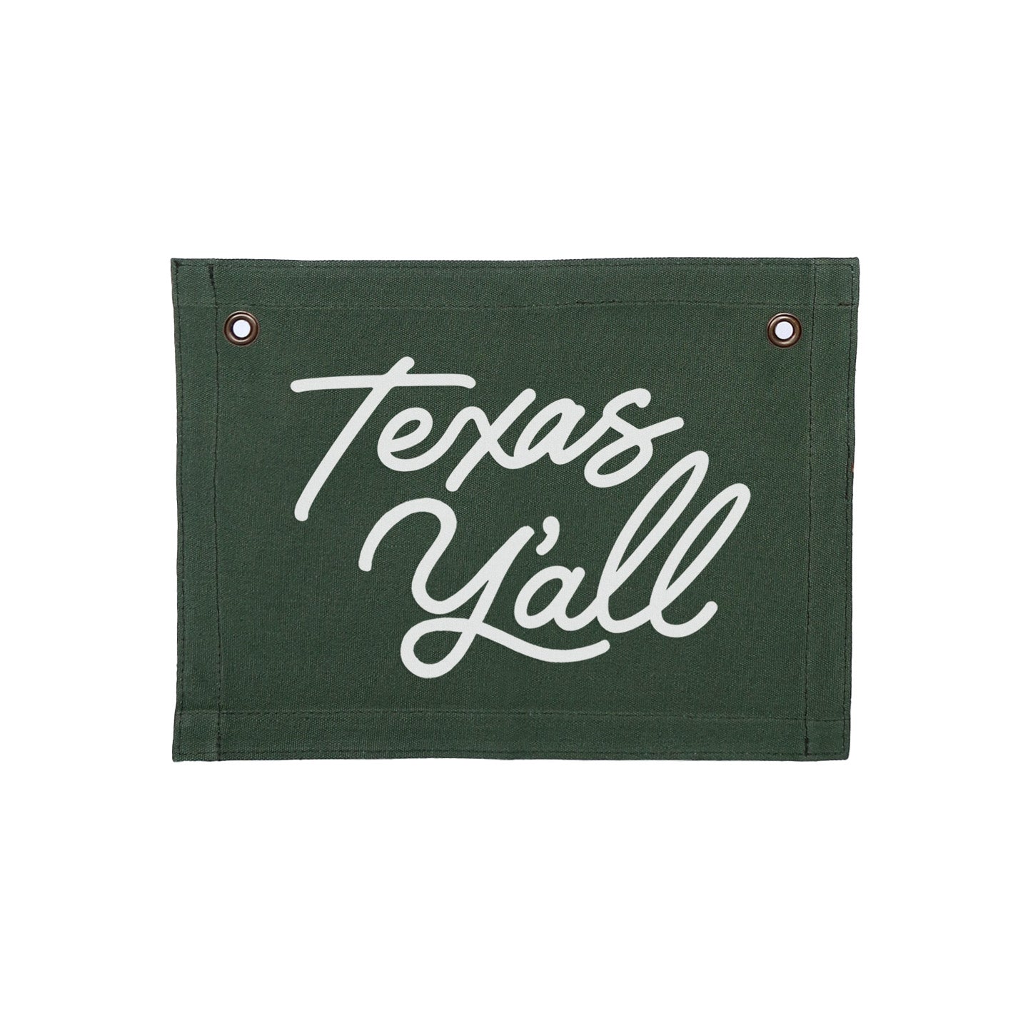 Texas Y'all Small Canvas Flag