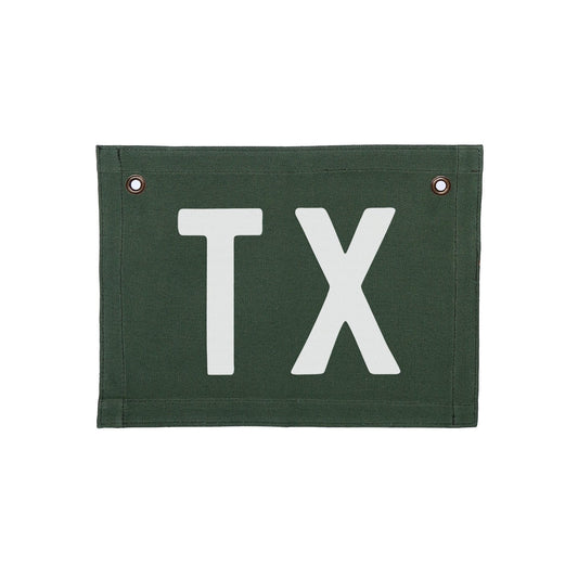 TX Small Canvas Flag
