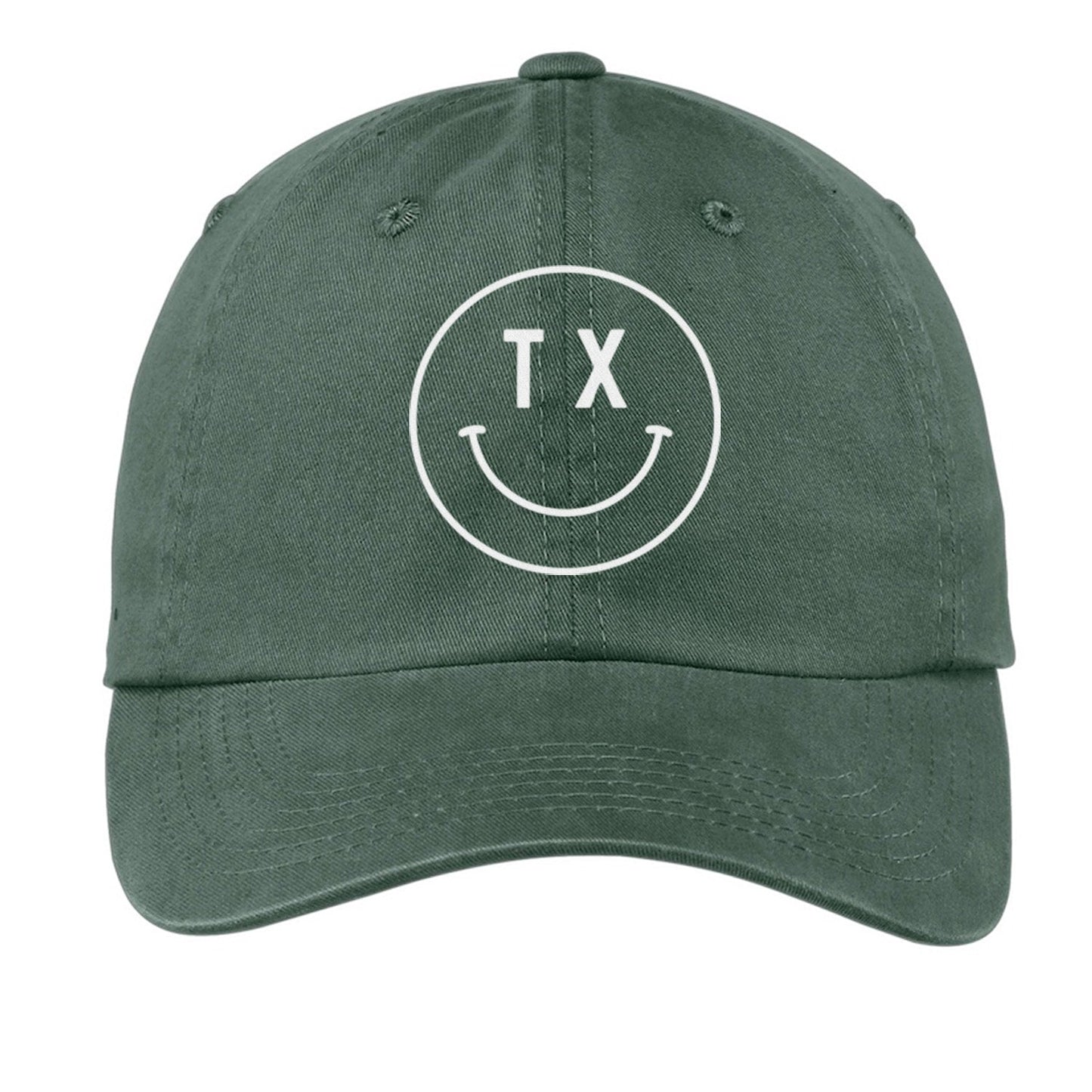 TX Smiley Face Baseball Cap - Texas