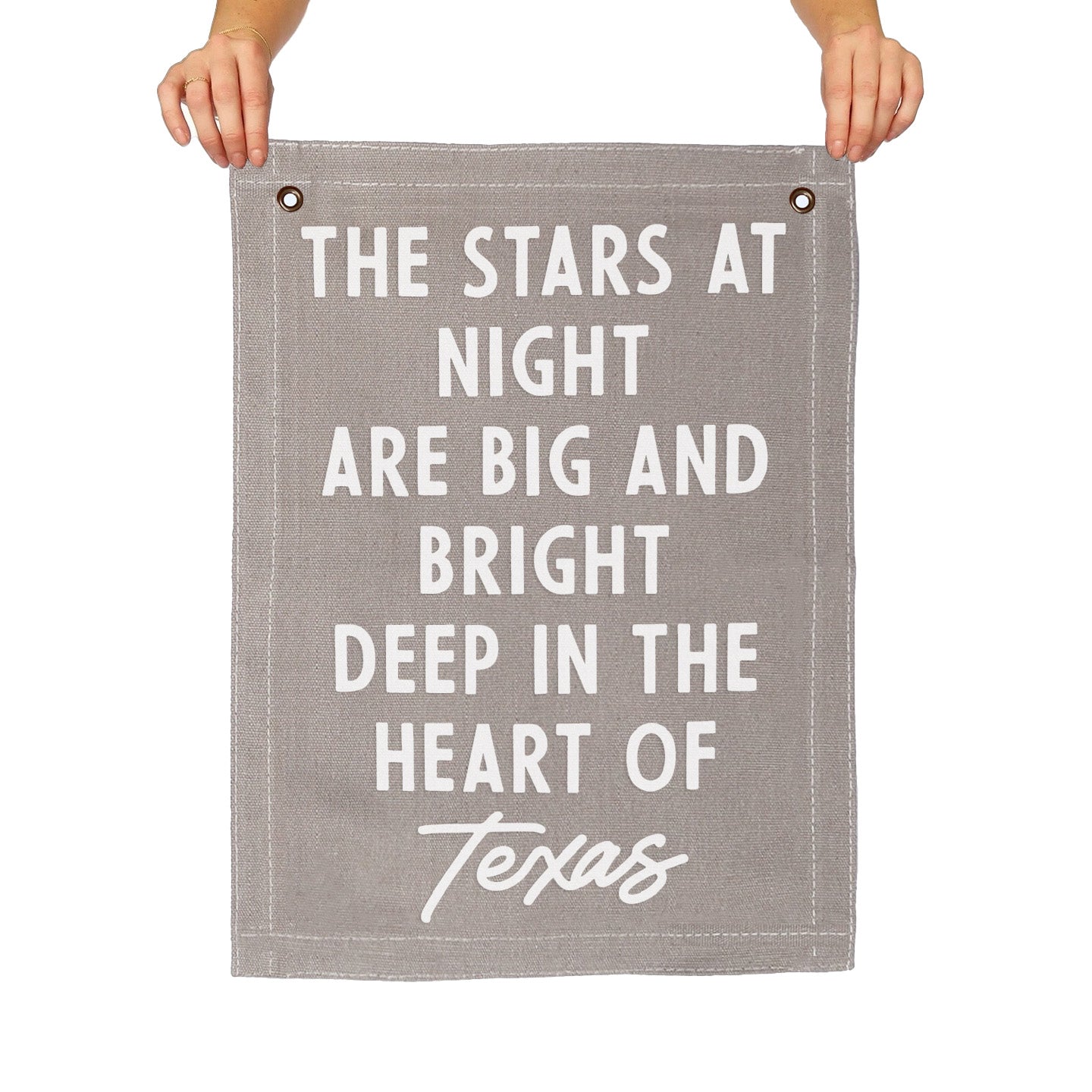 Deep In The Heart of Texas Large Canvas Flag