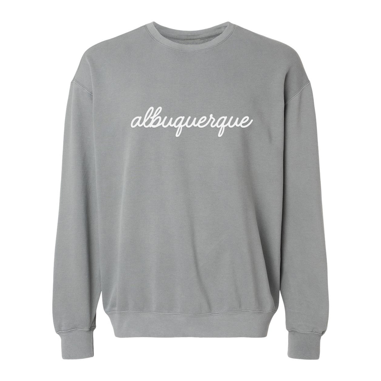 Albuquerque Cursive Washed Sweatshirt