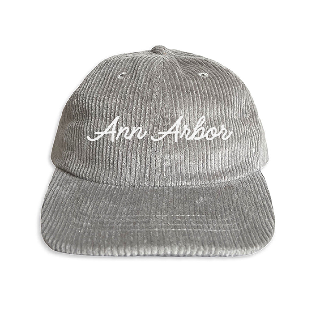 Ann Arbor Cursive Corduroy Cap