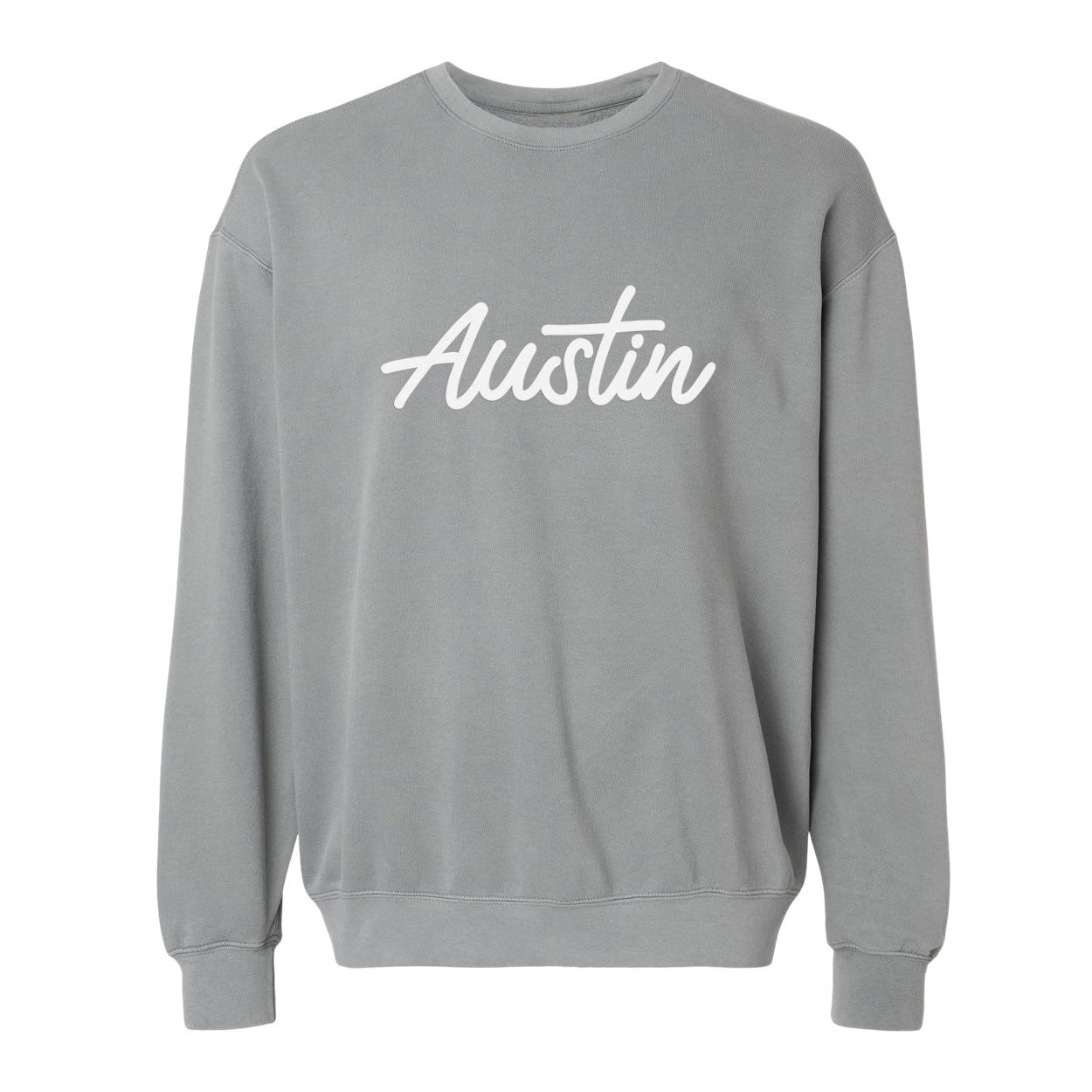 Austin Cursive Washed Sweatshirt
