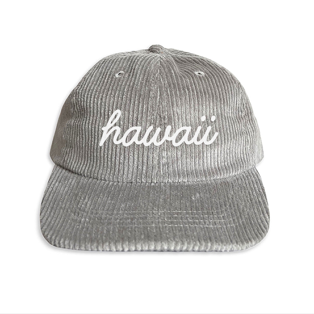 Hawaii Cursive Corduroy Cap