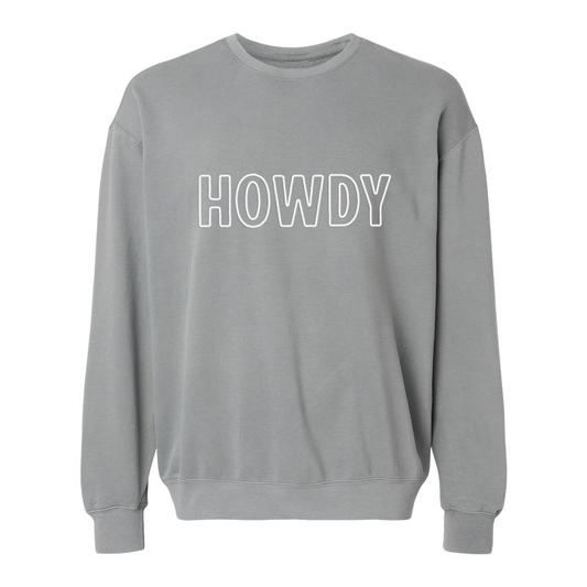 Howdy Outline Washed Sweatshirt