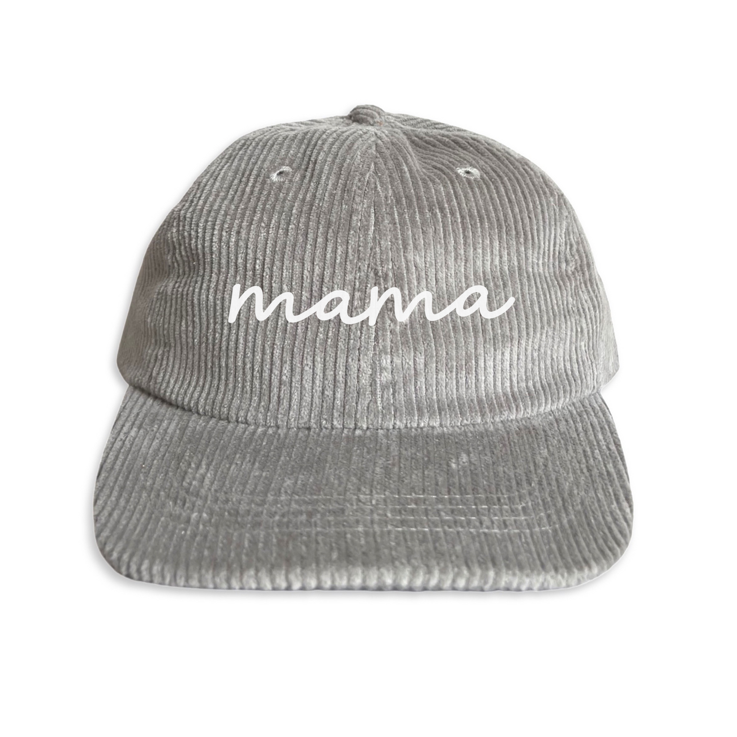 Mama Cursive Corduroy Cap