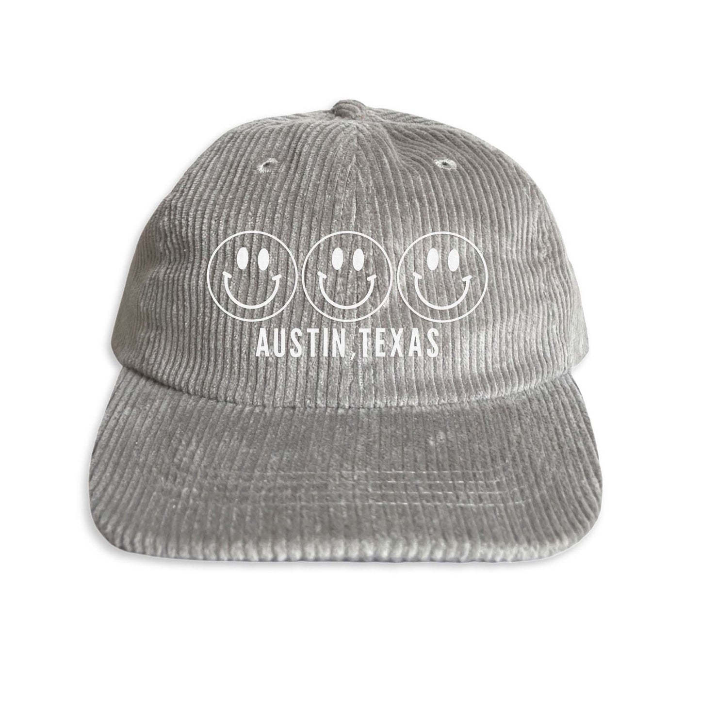 Smile Austin Texas Corduroy Cap