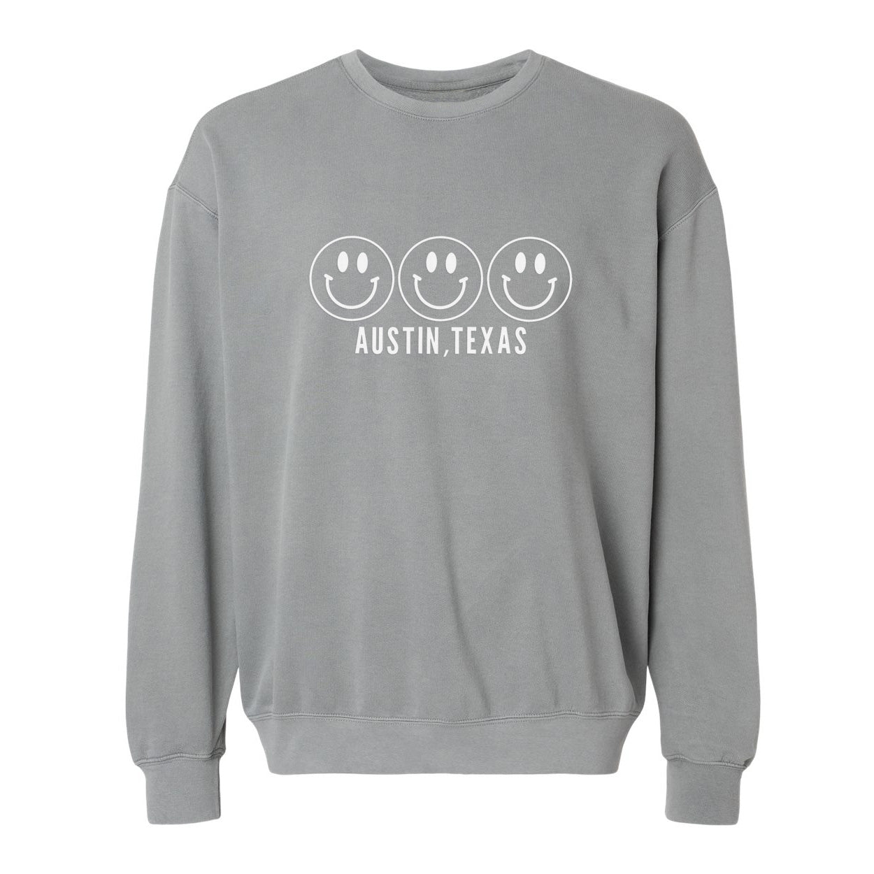 Smile Austin Texas Washed Sweatshirt