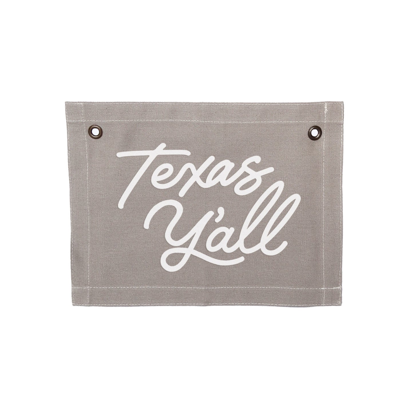 Texas Y'all Small Canvas Flag