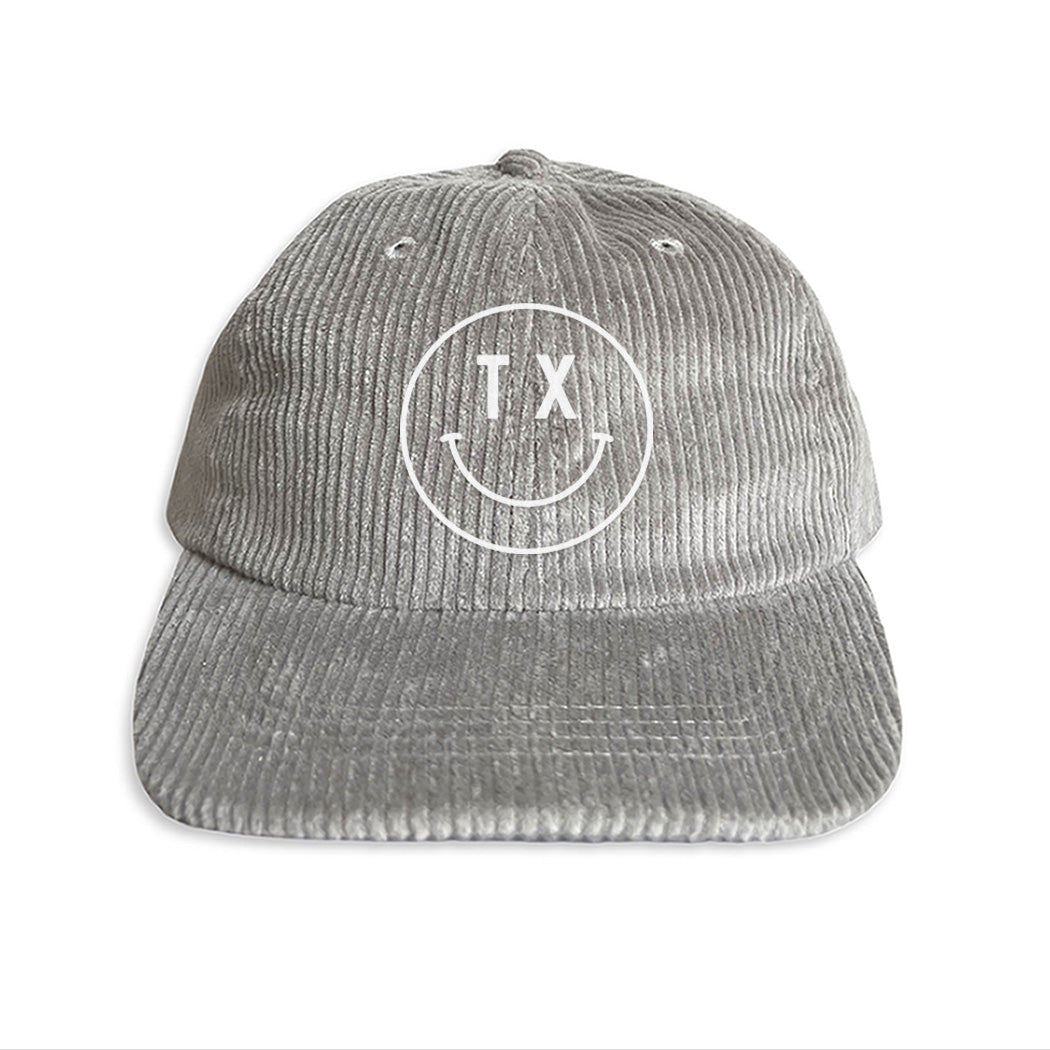 TX Smiley Face Corduroy Cap