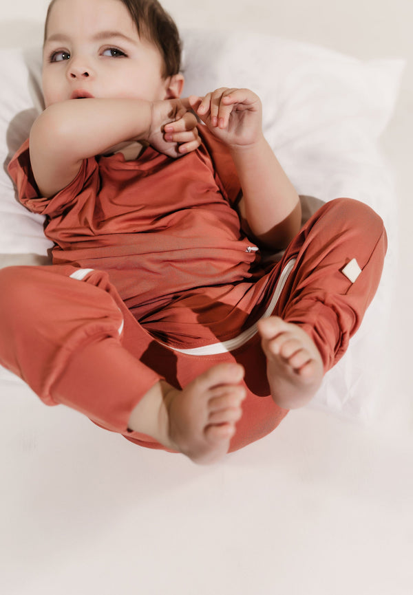 Mauve Bamboo Lyocell Romper with G-Tube Access