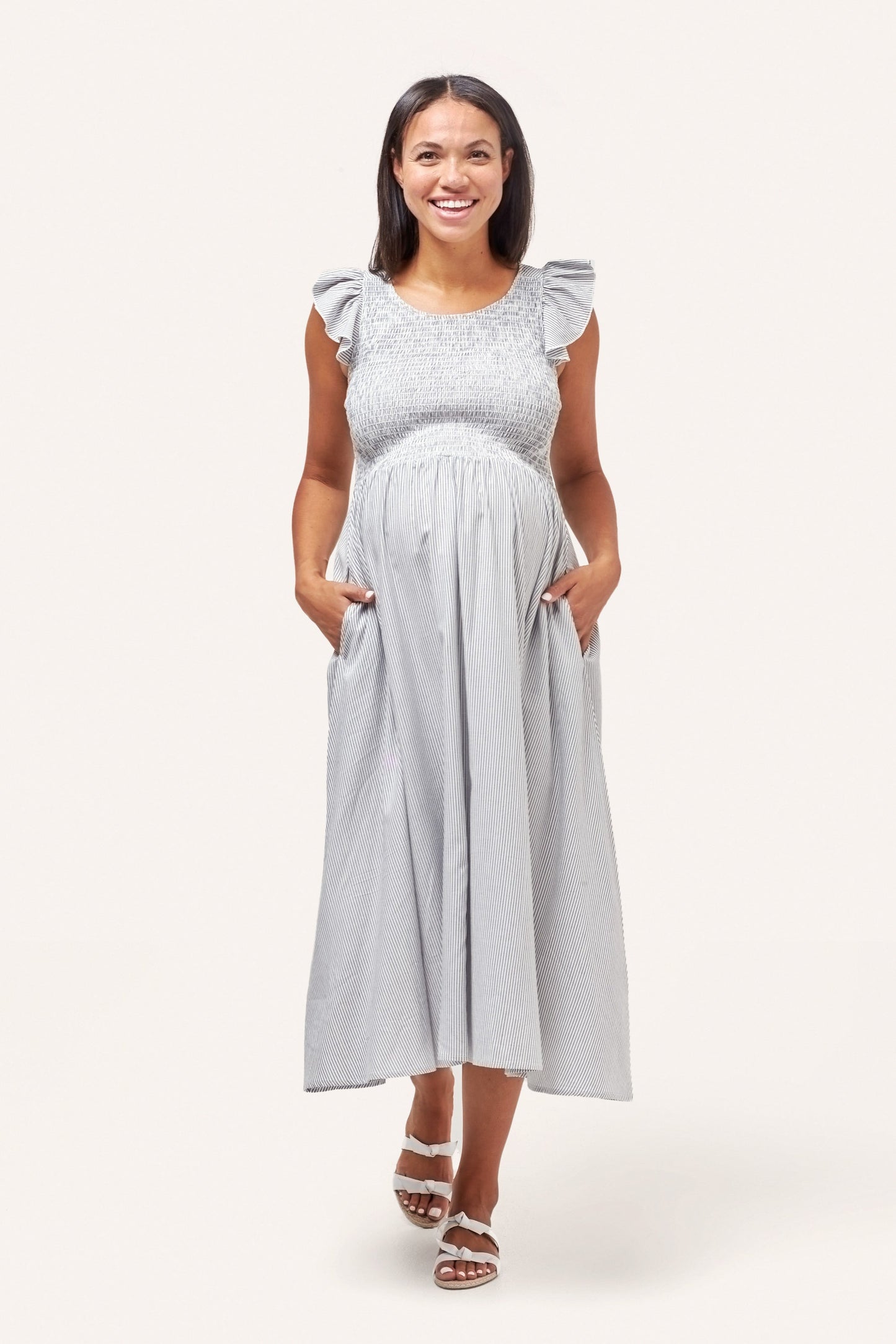 Harper Smocked During + After Dress