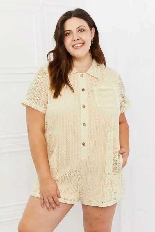 Lovesalve WS Crochet Romper Women's Summer Outfit Cute & Comfy One-Piece