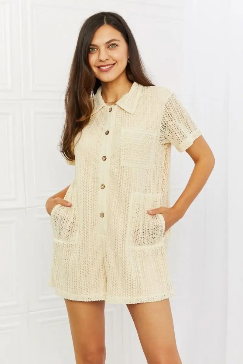 Lovesalve WS Crochet Romper Women's Summer Outfit Cute & Comfy One-Piece