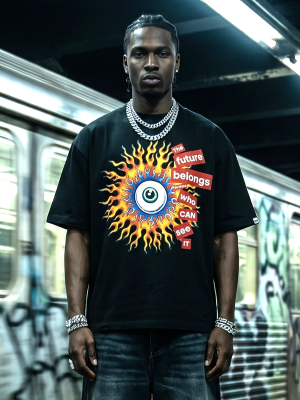 M360 The World is Watching Oversized T-shirt - Black