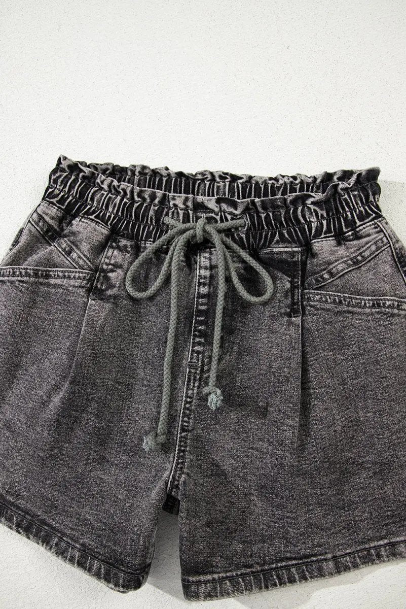 Love Salve Denim Shorts Women's High-Waist Casual Summer Shorts with Pockets