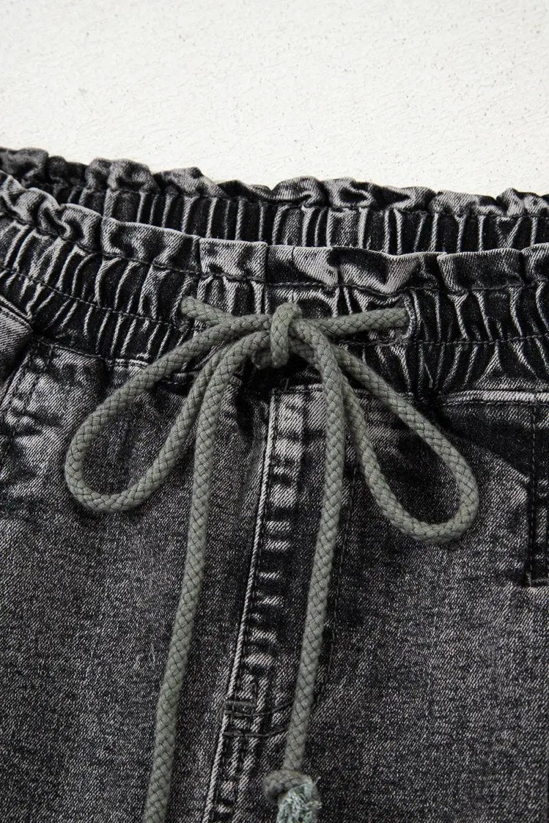 Love Salve Denim Shorts Women's High-Waist Casual Summer Shorts with Pockets