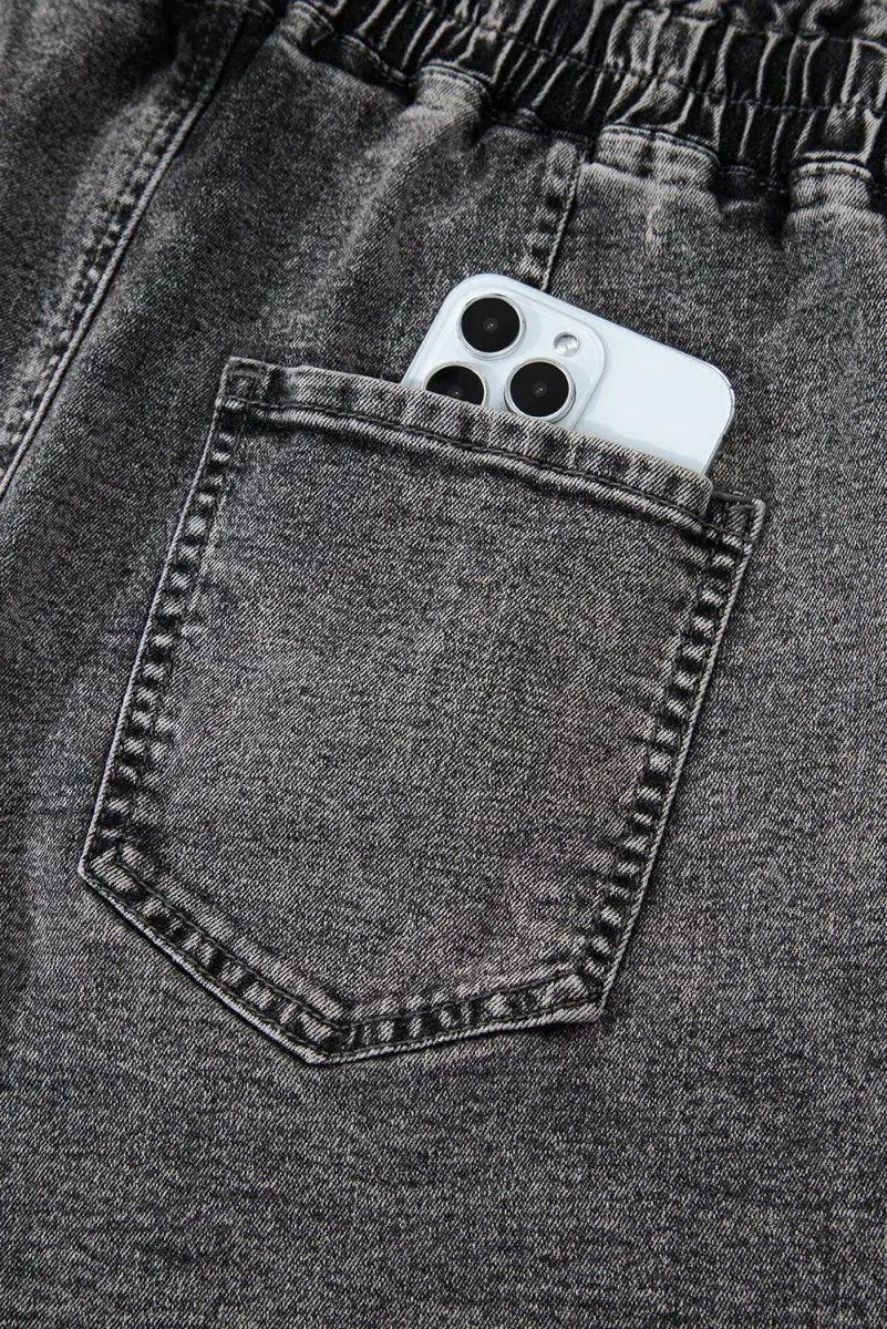 Love Salve Denim Shorts Women's High-Waist Casual Summer Shorts with Pockets