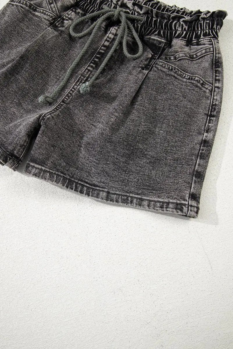 Love Salve Denim Shorts Women's High-Waist Casual Summer Shorts with Pockets