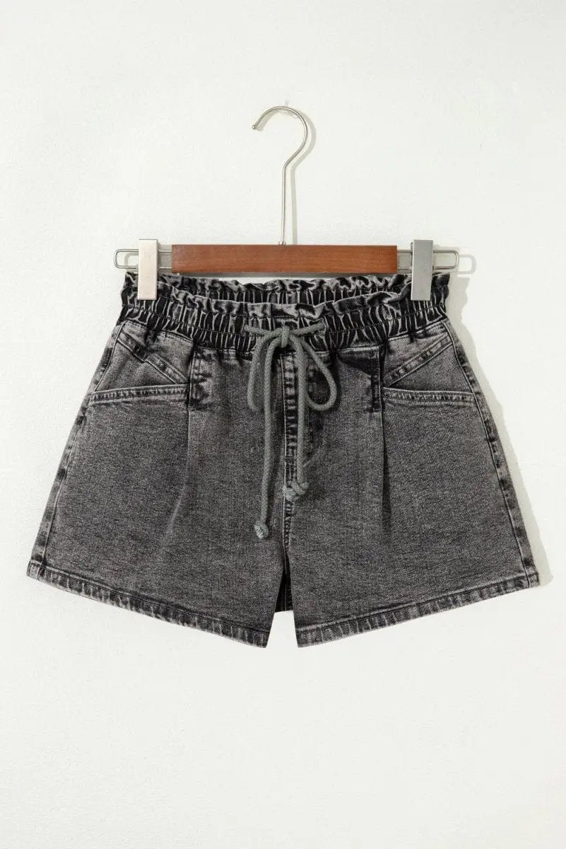 Love Salve Denim Shorts Women's High-Waist Casual Summer Shorts with Pockets